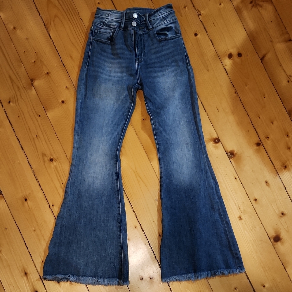 Kancan Blue Wide Leg Jeans